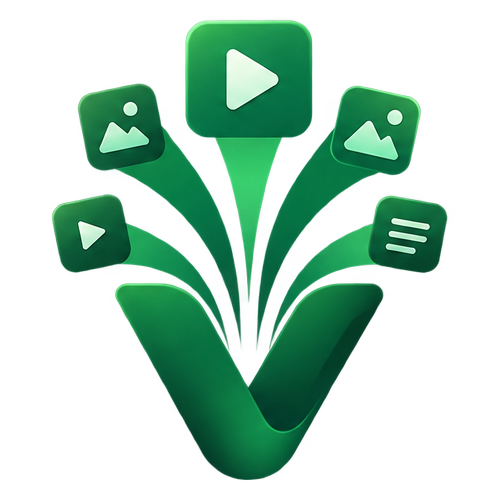 ViralMag logo mark on a transparent background